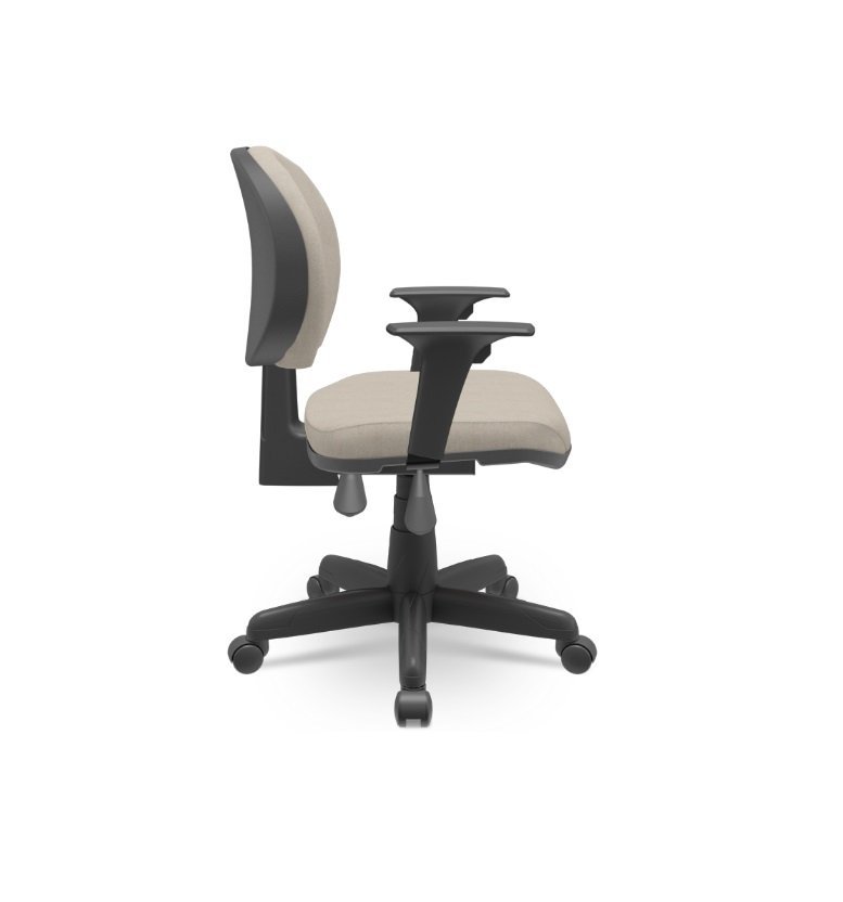 Cadeira Executiva Operativa Plus Plaxmetal Back System Nr17 Crepe Fendi T87 - 2