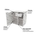 Ver imagem 4 de Gabinete para Banheiro c/ 1 Gaveta - Branco