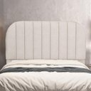 Ver imagem 2 de Cabeceira Cama Box Queen Estofada Orgânica 160cm Alice W01 Linho Cru - Lyam Decor