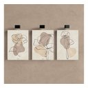 Ver imagem 2 de Kit 3 Quadro Arte Moderna Pintura Abatrata Mdf Tratado 28x20cm