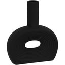 Ver imagem 1 de Vaso Decorativo Enfeite Casa Cerâmica 20x16x3cm Preto