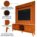 Ver imagem 4 de Rack Bancada King com Painel para Tv até 75 Polegadas 1,79m Avante Cedro Ripado Impressão 3d Edn