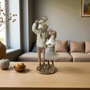 Ver imagem 2 de Escultura Decorativa Familia Resina 29 Cm Espressione