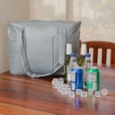 Ver imagem 1 de Bolsa Térmica Multiuso Impermeável 25 Litros com Bolsos Internos Cinza