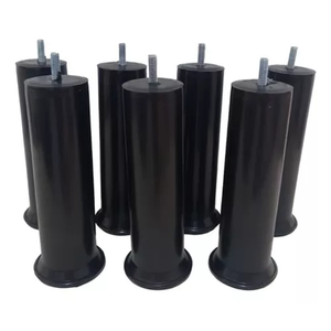 Kit 20 Pes Preto Alto para Cama Box Queen Altura 18cm Resistente