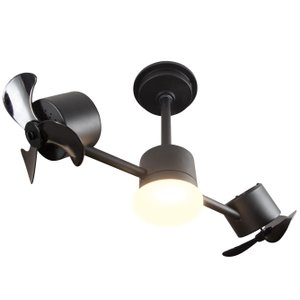 Ventilador de Teto Treviso Infinit Led Preto Bivolt