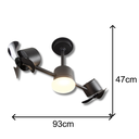 Ver imagem 7 de Ventilador de Teto Treviso Infinit Led Preto Bivolt