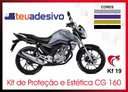 Ver imagem 3 de Kit Adesivo Faixa Protetor Cg Titan 160 Azul Ano 2018 a 2021 Cobra Motoparts