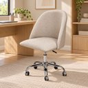 Ver imagem 1 de Cadeira Sophia Giratória com Rodinhas Cromada Home Office
