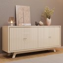 Ver imagem 2 de Aparador Buffet para Sala de Jantar 4 Portas 180cm Junia D05 Off White - Lyam Decor