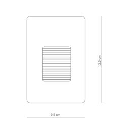 Balizador Led Sobrepor 2w 3000k Luz Amarela Ip65 Yamamura - 3