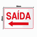 Ver imagem 2 de Combo 3 Placas De Sinalização Saída Com Seta Para Esquerda 30x20 Acesso - S-212 F9e