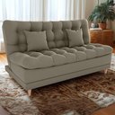 Ver imagem 4 de Sofa Cama 2 Lugares 185 Cm Duda Veludo Maserati Milani Store Marrom Claro
