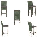Ver imagem 5 de Mesa Bistro e 4 Banquetas Roma Marrom Corda Náutica 11 Trama Original