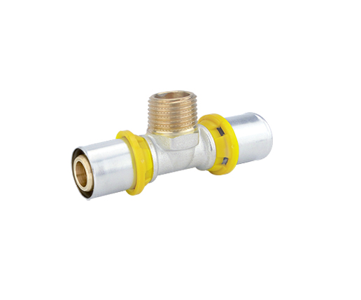 Te Transição Macho Gás 16mm X 1/2" - Amanco - 1
