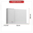 Ver imagem 6 de Conjunto Gabinete para Banheiro Pratiko Avelato Preto Ofertamo