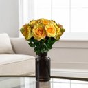 Ver imagem 7 de 9 Rosas Artificiais Creme em Haste Longa para Vasos e Enfeites Luxuosos