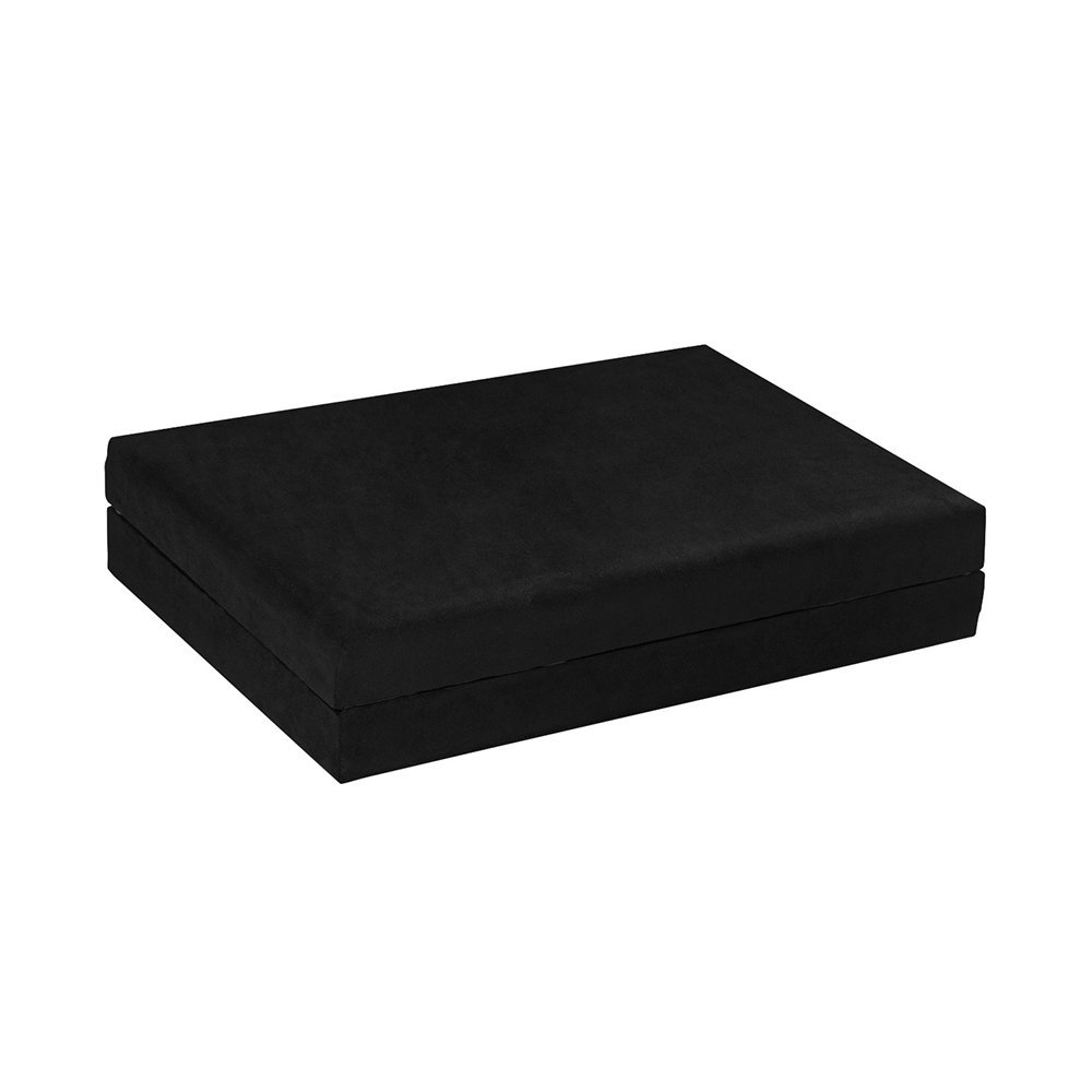 Cama Dobrável Pés de Madeira Maciça 1,70 X 0,60 Preto - 4