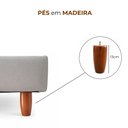 Ver imagem 4 de Cama Japonesa com Cabeceira Corea Yun Casal Courino Cinza / Linho Off White - Sallar Home