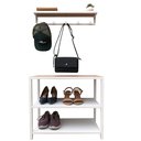 Ver imagem 1 de Kit Sapateira Sd 3503 Branca + Cabideiro 3504 Branco