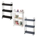 Ver imagem 4 de Prateleira Multiuso 3 Andares com Rodinha Branca