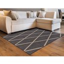 Ver imagem 1 de Tapete Sala 2,5 x 3 Metros Retangular Marrom Cinza Preto