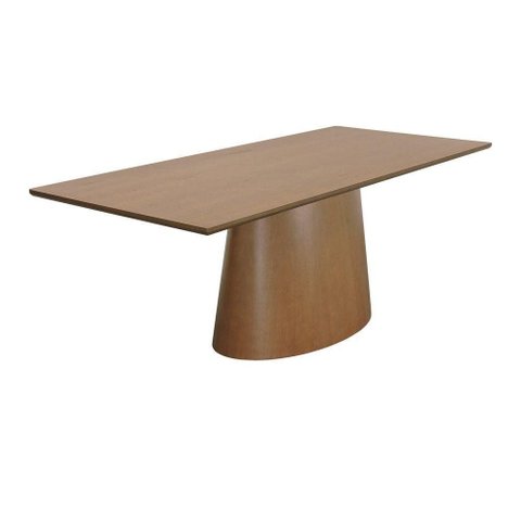 Mesa de Jantar Roma 8 Lugares Retangular Laminado Amêndoa 200x90cm