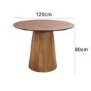 Ver imagem 2 de Mesa Redonda 120 Cm em Mdf Laminado Base em Cone