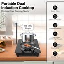 Ver imagem 3 de Vbgk Cooktop de Indução 3000w, 2 Bocas, Controle por Toque e Botão, 110v