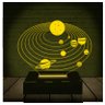 Luminária Led 3d | Sistema Solar Planetas | Abajur 16 Cores + Controle - 1