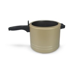 Panela de Pressão Antiaderente 4,5 Litros Alumínio - Dourado - 4