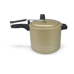Panela de Pressão Antiaderente 4,5 Litros Alumínio - Dourado