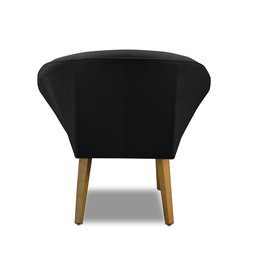 Kit 2 Poltronas Para Sala Decorativa Milena Veludo Preto Adonai Estofados - 6