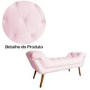 Ver imagem 5 de Conjunto Sienna Cabeceira e Recamier Casal 140 Cm Corano Rosa Bebe - LM DECOR