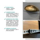 Ver imagem 4 de Balcão Gabinete de Pia Bella 2 Portas 3 Gavetas Nog/cinza 120cm Carraro