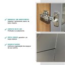 Ver imagem 5 de Balcão Gabinete de Pia Bella 2 Portas 3 Gavetas Nog/cinza 120cm Carraro