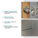 Ver imagem 5 de Balcão Gabinete de Pia Bella 2 Portas 3 Gavetas Nog/Cinza 120cm Carraro