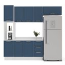 Ver imagem 5 de Armário de Cozinha Modulada Completa 4 Peças 200cm com Tampo 100% Mdf Amara Politorno Móveis