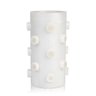 Vaso Pinos Branco Resina Fosco - 1