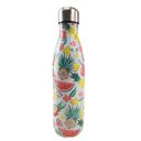 Ver imagem 1 de Garrafa Termica Estampada Flores Frutas Aço Inox Floral Florido 500ml Agua Gelada Squeeze Academia T