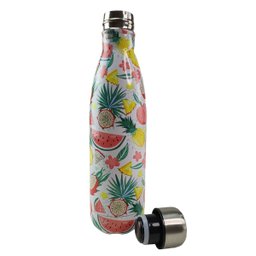 Garrafa Termica Estampada Flores Frutas Aço Inox Floral Florido 500ml Agua Gelada Squeeze Academia T - 7