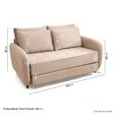 Ver imagem 4 de Sofá Cama Casal 150cm Mode CabeCasa MadeiraOriginals