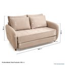 Ver imagem 4 de Sofá Cama Casal 150cm Mode CabeCasa MadeiraOriginals