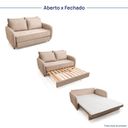 Ver imagem 6 de Sofá Cama Casal 150cm Mode CabeCasa MadeiraOriginals
