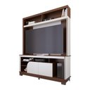 Ver mais imagens de Estante para TV até 65 Polegadas Belaya 2 Portas - Nogueira Real/Off White Matte
