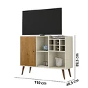 Ver imagem 3 de Rack Aparador Veneza - Off Withe/freijó