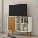 Ver imagem 2 de Rack Aparador Veneza - Off Withe/freijó