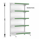 Ver imagem 4 de Gondola Centro 170 Fit Ate 9 Metros 2 Ponta Branco 100b Pe Verde