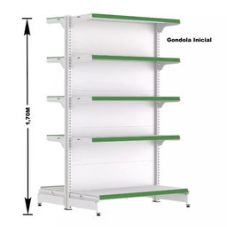 Gondola Centro 170 Fit Ate 9 Metros 2 Ponta Branco 100b Pe Verde - 3