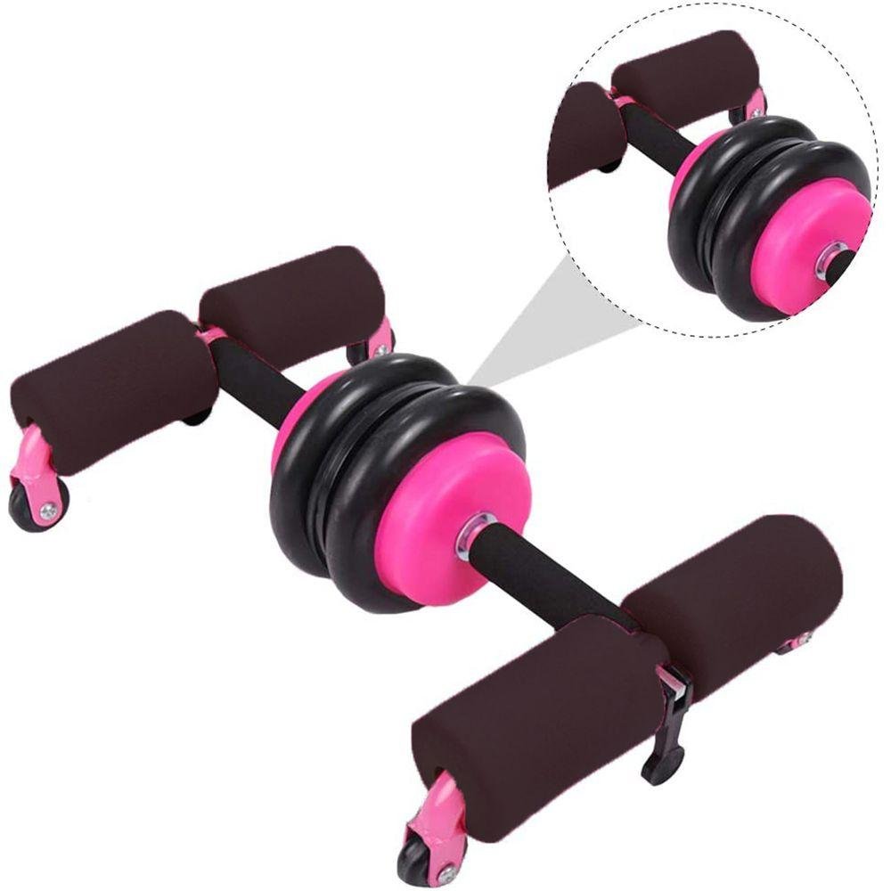 Suporte Abdominal Rolo 2 1 Extensor Rodas Ventosa Exercícios - 10